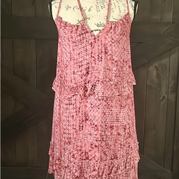JACK by BB DAKOTA Rosette Pink midi dress with liner and adjustable straps NWT - Picture 4 of 6